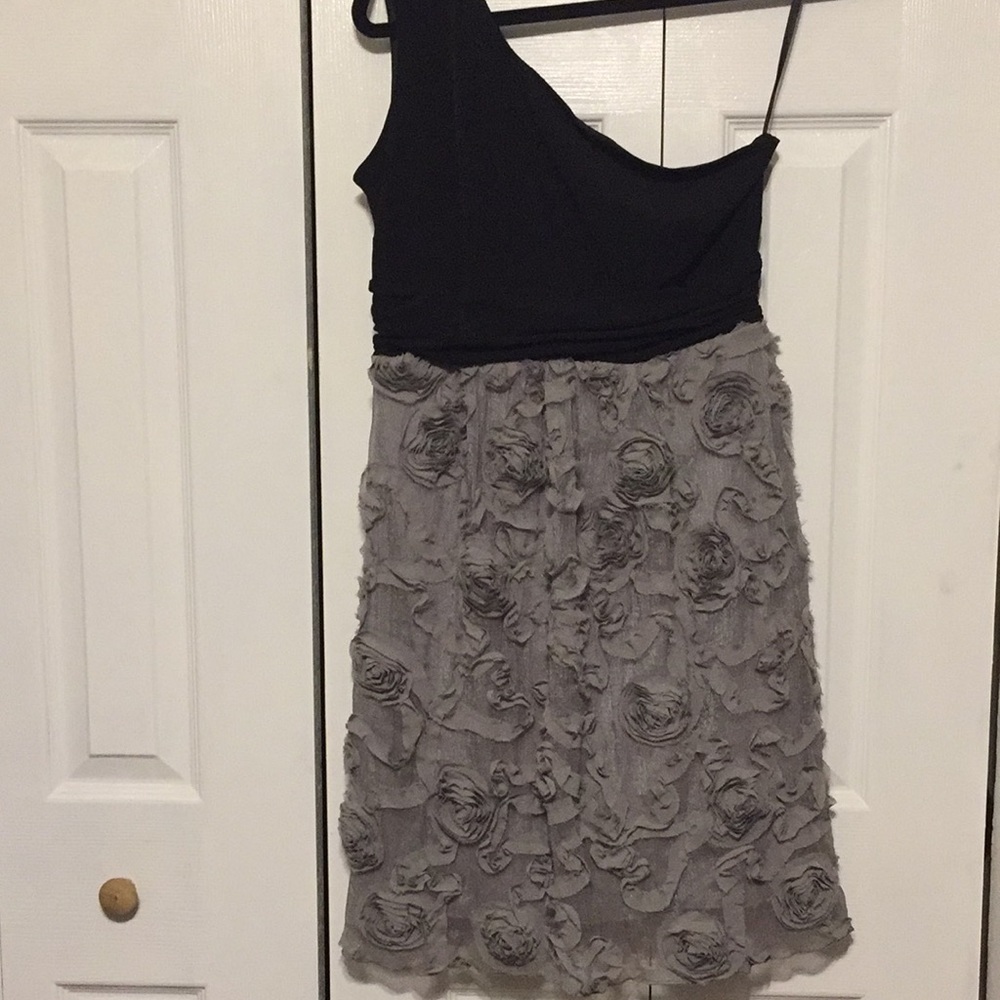 Black and gray party dress